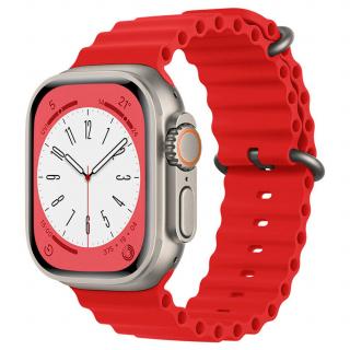 Innocent Ocean Silicone Apple Watch 40/41/42mm Band - Red