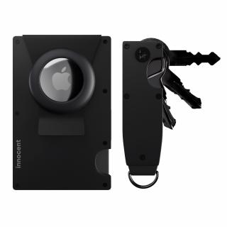Innocent Smart AirTag Clip Wallet + KeyCase - Black
