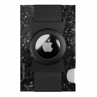 Innocent Smart AirTag Strap Wallet - Forged Carbon Black/Gold