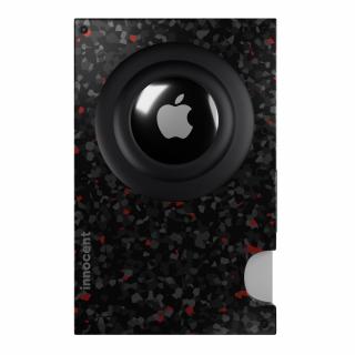 Innocent Smart AirTag Wallet - Forged Carbon Black/Red