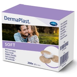 DermaPlast SOFT okrúhla, priemer 22 mm, 200 ks