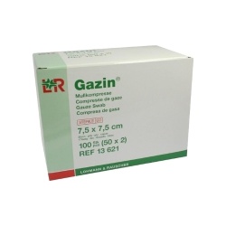 Gazin: kompresy 7,5×7,5 cm, ST/50×2 ks