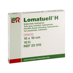 Lomatuell H: mastný tyl 10×10 cm (10 ks)