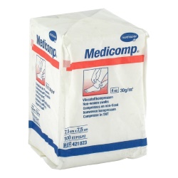 Medicomp nesterilný, 7,5 x 7,5 cm (bal 100 ks)
