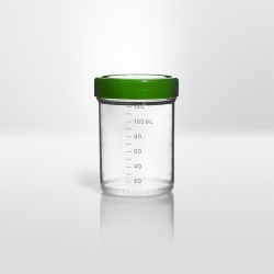 Nádobka PP so zeleným viečkom, 125 ml - STERILE|EO