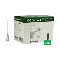 STERICAN 21G (0.8×25), LB, zelená (100 ks)