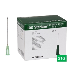 STERICAN 21G (0.8×40), LB, zelená (100 ks)