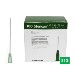 STERICAN 21G (0.8×50), LB, zelená (100 ks)