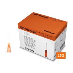 STERICAN 25G (0.5×16), LB, oranžová (100 ks)