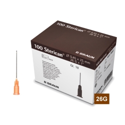 STERICAN 26G (0.45×25), LB, hnedá (100 ks)