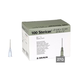 STERICAN 27G (0.4×12), LB, sivá (100 ks)