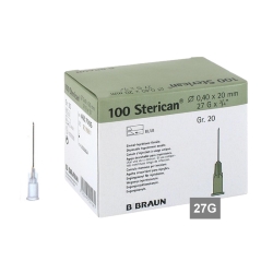 STERICAN 27G (0.45×19), LB, sivá (100 ks)