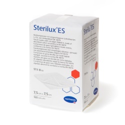 Sterilux ES nesterilné-17, 100 ks, 7,5 x 7,5 cm