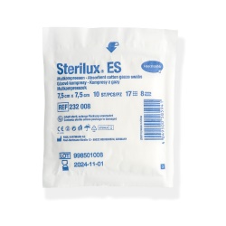 Sterilux ES sterilné, 7,5 x 7,5 cm (bal 10 ks)