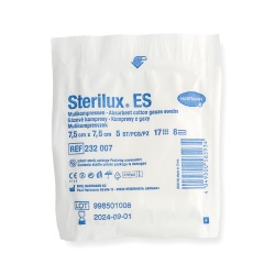 Sterilux ES sterilné, 7,5 x 7,5 cm (bal 5 ks)