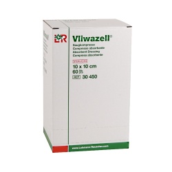 Vliwazell: kompresy 10×10cm, ST/60×1 ks
