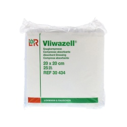 Vliwazell: kompresy 20×20cm, 25 ks