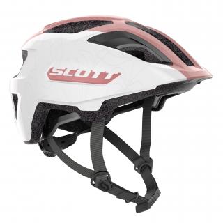 SCOTT Spunto Junior Pearl White/Light Pink 2022 Veľkosť prilby: 50-56