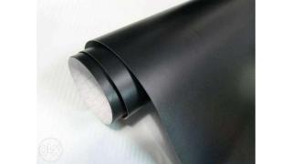 4CARS Auto fólia so vzduchovýmmi kanalikmi čierna matná 1bm (Car foil with air ducts, color: black - matte, dimension: 1 m)