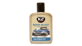 K2 Čiernidlo- leštenka na plasty Bono Black 200 ml (Manufacturer: K2, Volume: 200 ml, tire cleaner, rubber sealer and polish for black outer plastics.)