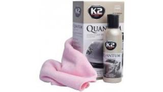 K2 QUANTUM 140 ml - ochranný syntetický vosk (K2 QUANTUM, synthetic wax, long-lasting lacquer protection, high gloss, no smudges, pleasant smell, volume: 140 ml)