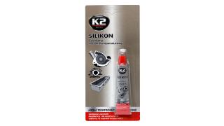 K2 Silikón červený 21 gr (Manufacturer: K2, high-quality silicone, compensates for proven cork, paper, felt, asbestos and rubber seals. Up to 350 °C.)