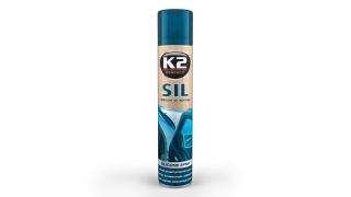 K2 Silikónový olej 100% SIL 300ml (Manufacturer: K2, Volume: 300 ml, an agent for maintaining rubber and plastic parts in the car, home and industry, perfectly lubricates and protects against freezing.)
