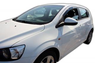 Okenné deflektory Chevrolet Aveo 5D HTB 2011-up 2 ks predné