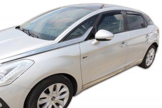 Okenné deflektory Citroen DS5 5D 2012-up 4 ks predné+zadné