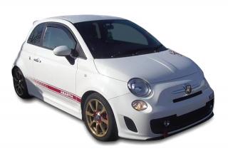 Okenné deflektory Fiat 500 3D 2007-up 2 ks predné