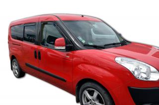 Okenné deflektory Fiat Doblo 5D 2010-up 4 ks predné+zadné