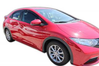 Okenné deflektory Honda Civic 5D HTB 2012-up 4 ks predné+zadné