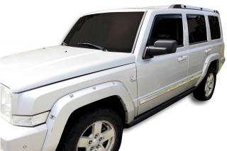 Okenné deflektory Jeep Commander 5D 2006-2010 4 ks predné+zadné