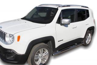 Okenné deflektory Jeep Renegade 5D 2014-up 4 ks predné+zadné