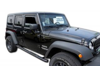 Okenné deflektory Jeep Wrangler 5D 2007-2018 4 ks predné+zadné