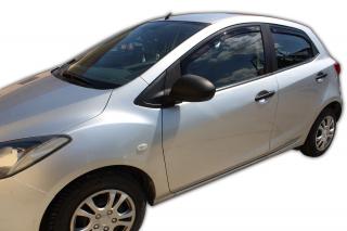 Okenné deflektory Mazda 2 5D 2009-2014 4 ks predné+zadné