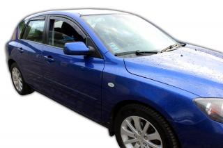 Okenné deflektory Mazda 3 5D HTB 2003-2008 4 ks predné+zadné