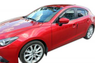 Okenné deflektory Mazda 3 5D HTB 2013-2018 4 ks predné+zadné