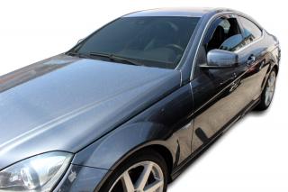 Okenné deflektory Mercedes C 3D Coupe 2006-up 2 ks predné