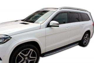 Okenné deflektory Mercedes GL 5D 2013-up 4 ks predné+zadné