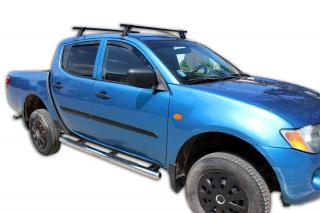 Okenné deflektory Mitsubishi L-200 4D 2006-2016 4 ks predné+zadné