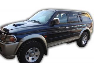 Okenné deflektory Mitsubishi Pajero Sport 5D 1997-2005 4 ks predné+zadné