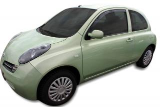 Okenné deflektory Nissan Micra 3D 2002-2010 2 ks predné