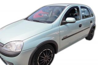 Okenné deflektory Opel Corsa 5D 2000-2006 4 ks predné+zadné