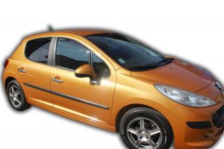 Okenné deflektory Peugeot 207 5D HTB 2006-2012 4 ks predné+zadné