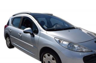 Okenné deflektory Peugeot 207 5D SW 2007-2012 4 ks predné+zadné