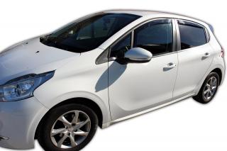 Okenné deflektory Peugeot 208 5D 2012-up 4 ks predné+zadné