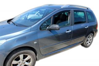 Okenné deflektory Peugeot 307 5D SW 2001-2007 4 ks predné+zadné