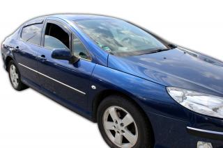 Okenné deflektory Peugeot 407 4D SEDAN 2004-2011 4 ks predné+zadné