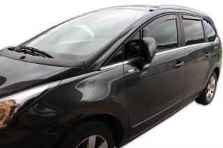 Okenné deflektory Peugeot 5008 5D 2010-2017 4 ks predné+zadné